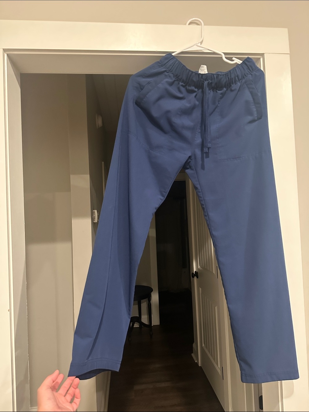 Women’s Elastic-Waist Jogger Pants in Slate Blue
